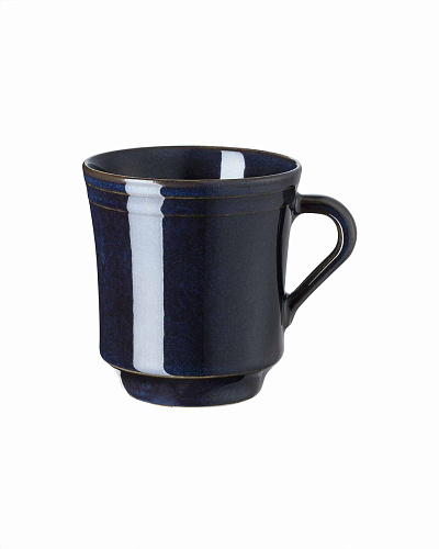 Фарфоровая кружка Bella 185мл - темно-синяя