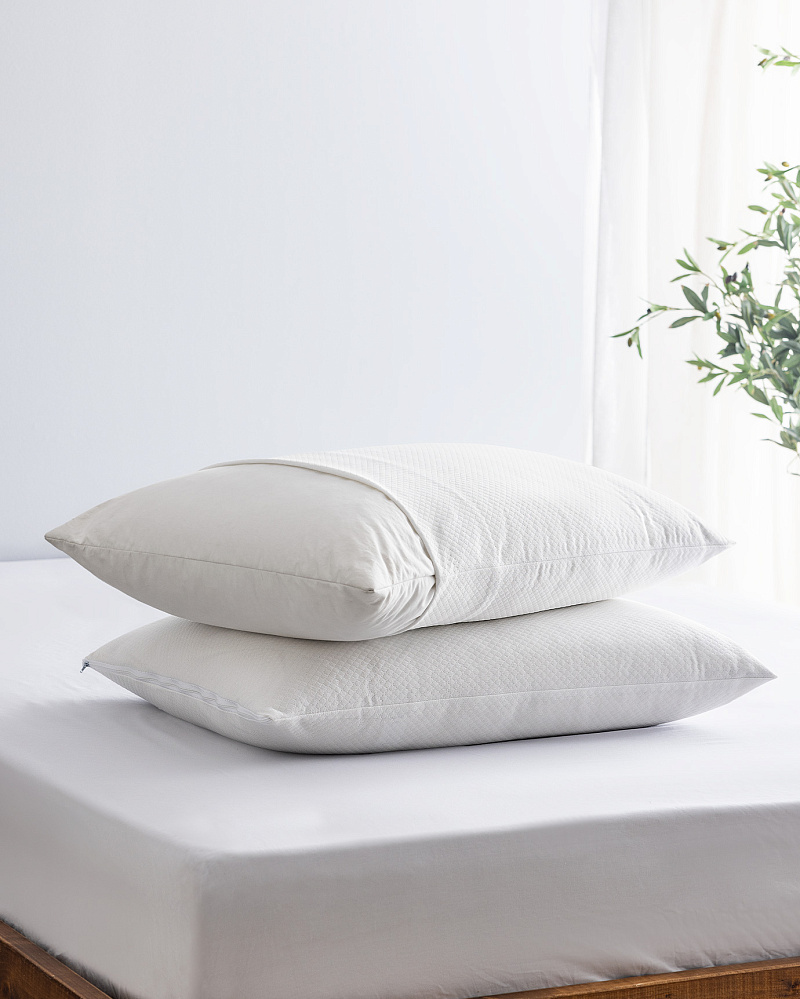 Комплект защитных чехлов для подушки Blanch из 2 шт., 50x70 см. - белый