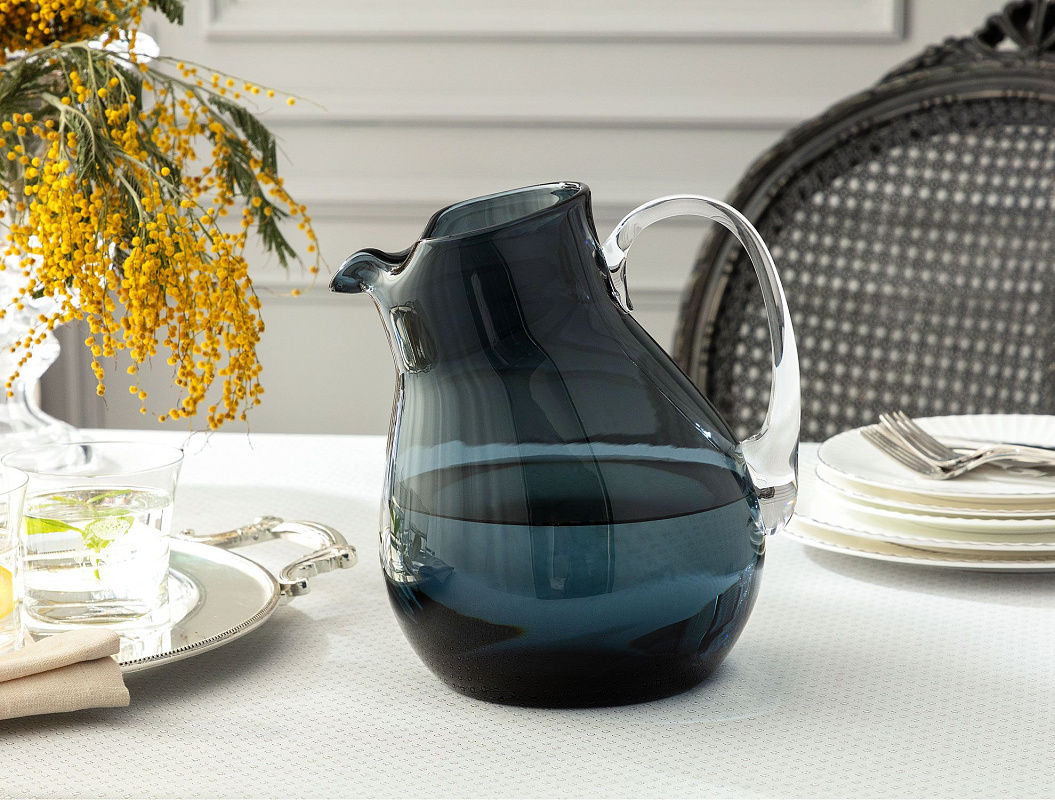 Графин стеклянный Emeline 2,5л - синий