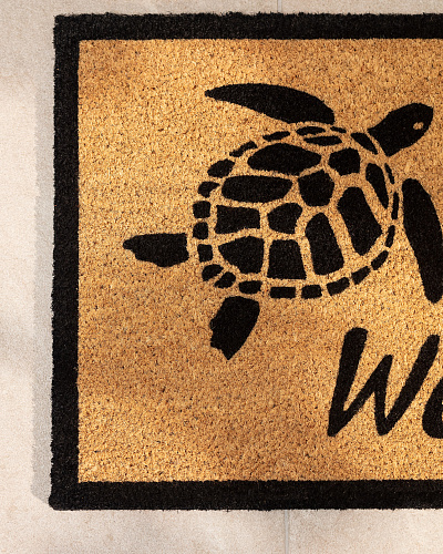 Придверный коврик Montmartre 45x75 см. - горчичный / черный