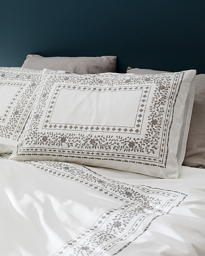 Комплект постельного белья семейный Arber с 2 пододеяльниками 240x260 см, хлопок