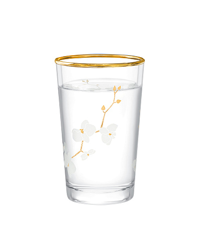Набор стаканов для напитков Chapelle Branche D'Amour Gold из 4 шт., 100 мл