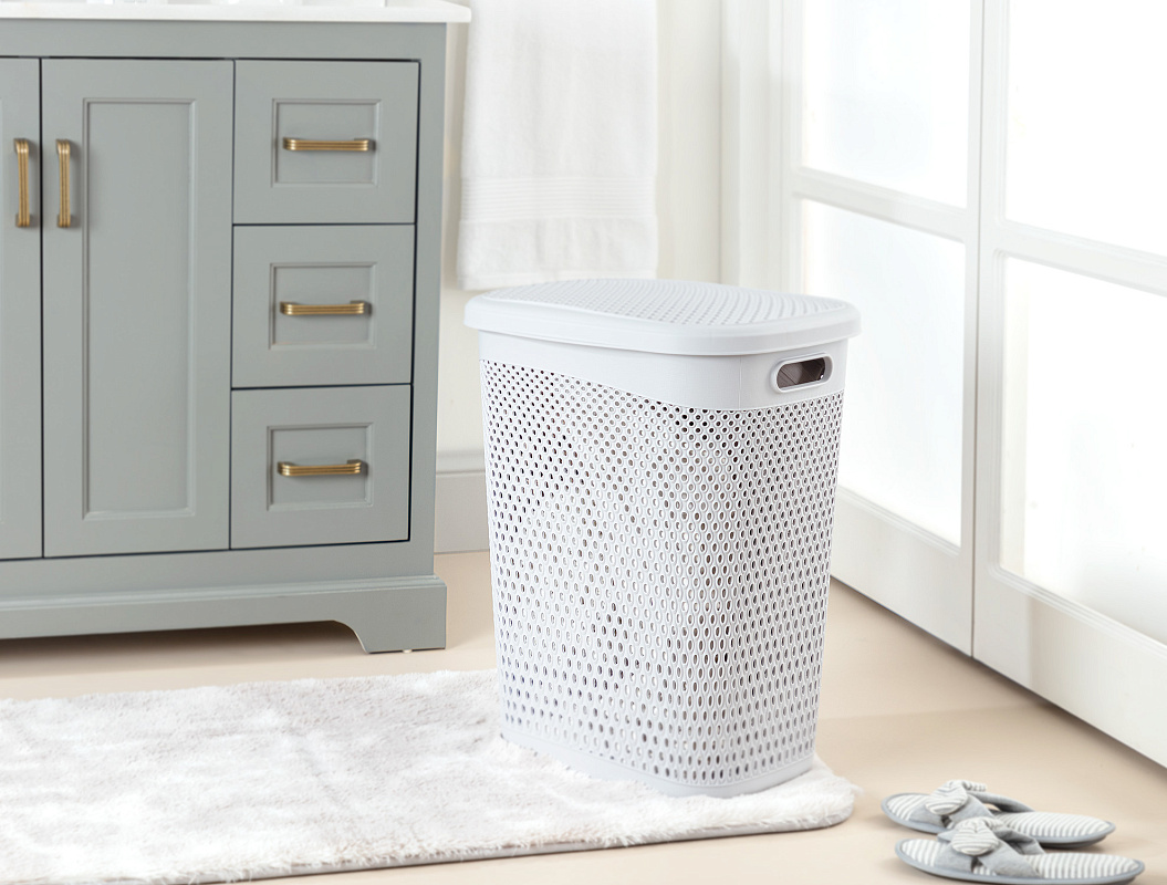 Корзина для белья Bellamy - светло-серая