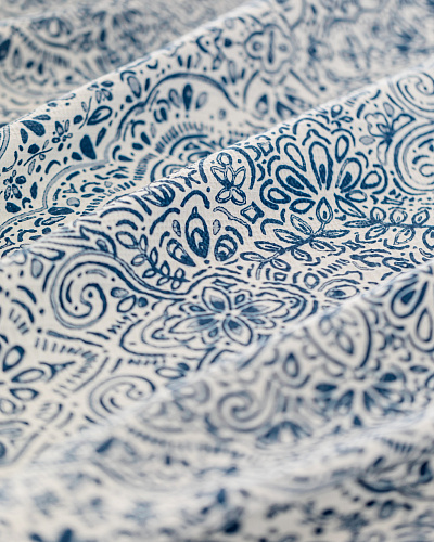 Комплект постельного белья двуспальный Jendi с вафельным покрывалом 240x260 см, - хлопок, лиоцелл