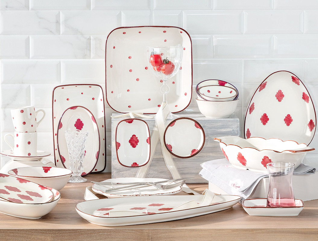 Блюдо керамическое Vie Rouge Oiseau 22 см