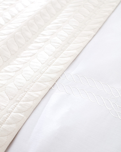 Комплект постельного белья евро Rodez Yacht Collection с 4 наволочками и покрывалом 260x280 см