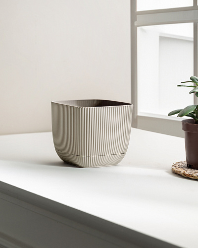 Горшок для цветов Abella 670 мл. - светло-бежевый