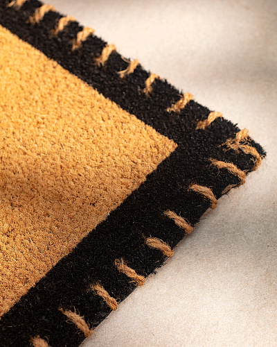 Придверный коврик Montaigne 45x75 см. - бежевый / черный