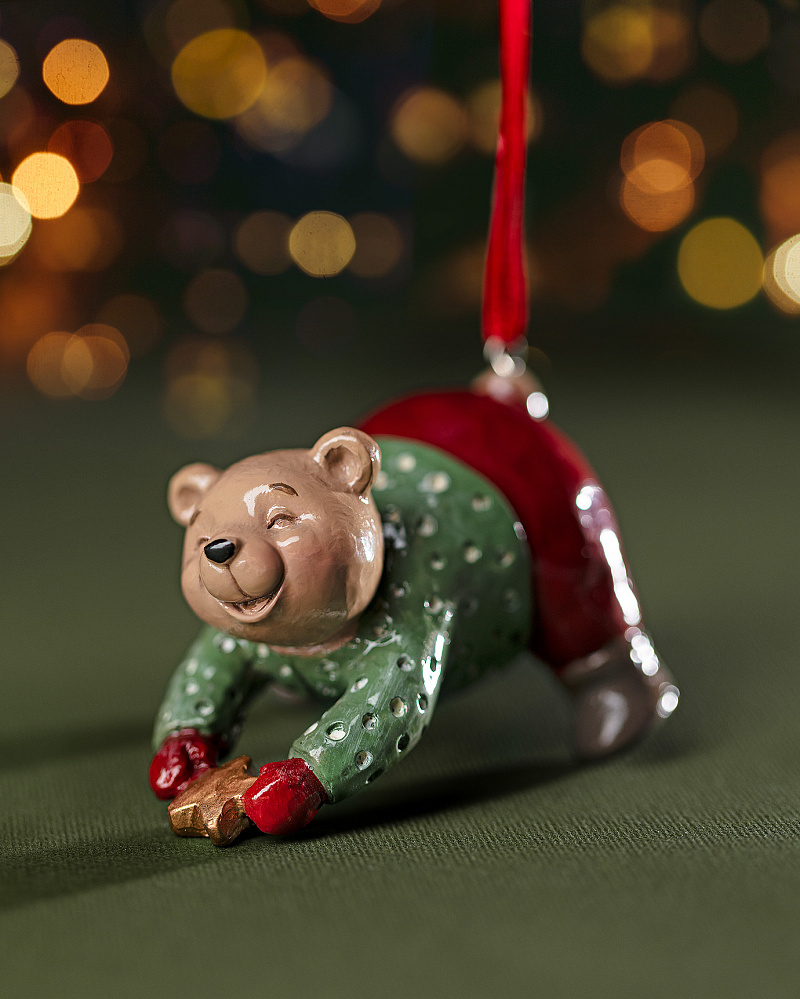 Украшение рождественское для елки Octavia 6,1x4,5x10,3 см, полиэстер