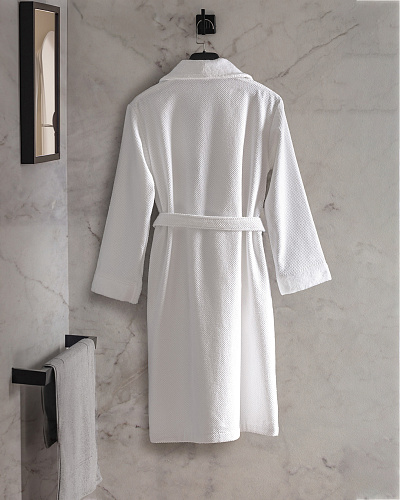 Халат унисекс Riz Hotel Collection S-M р. - белый.
