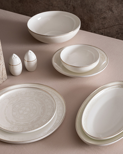 Столовый сервиз Marte из 56 предметов, - фарфор