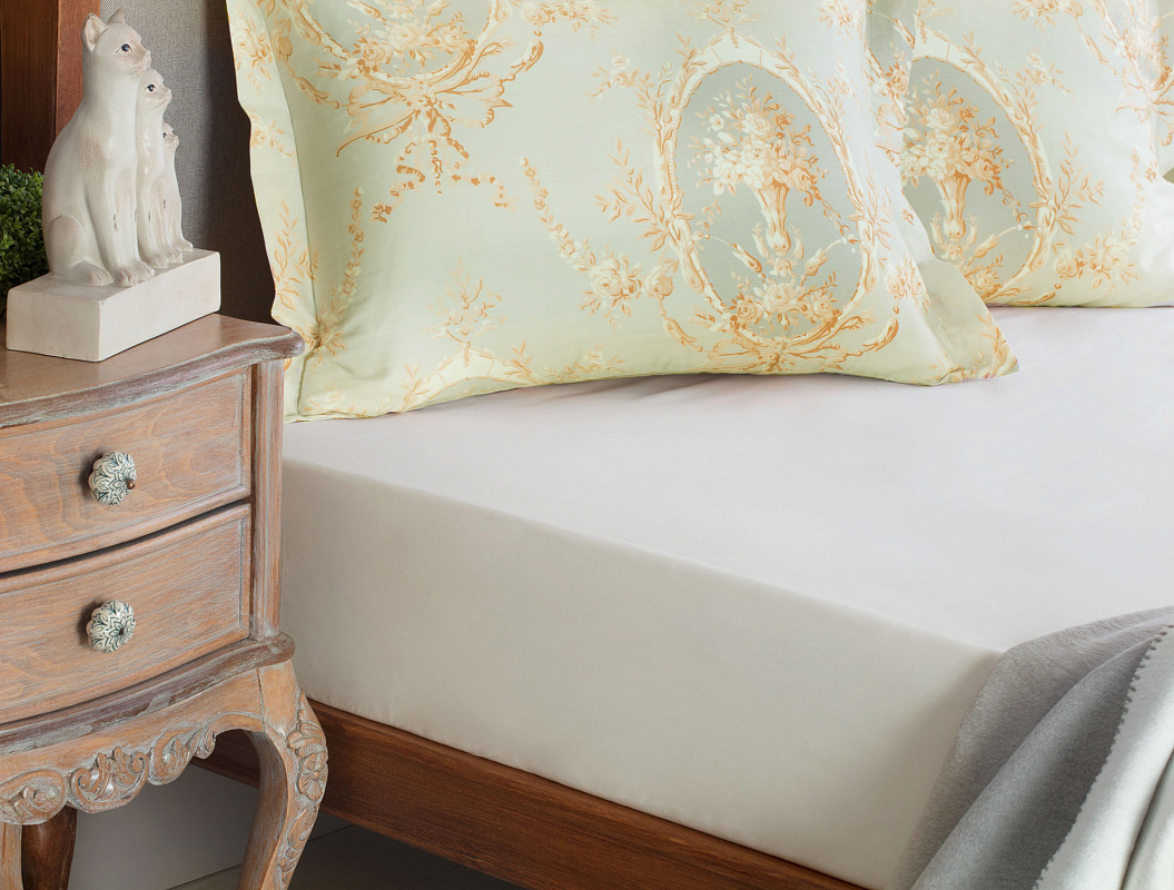 Простыня на резинке двуспальная Eloise 200x200 см, - хлопок