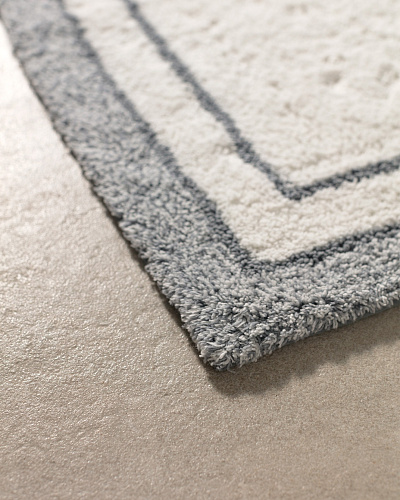 Коврик для ванной Giverny 50x80 см. - серый / белый