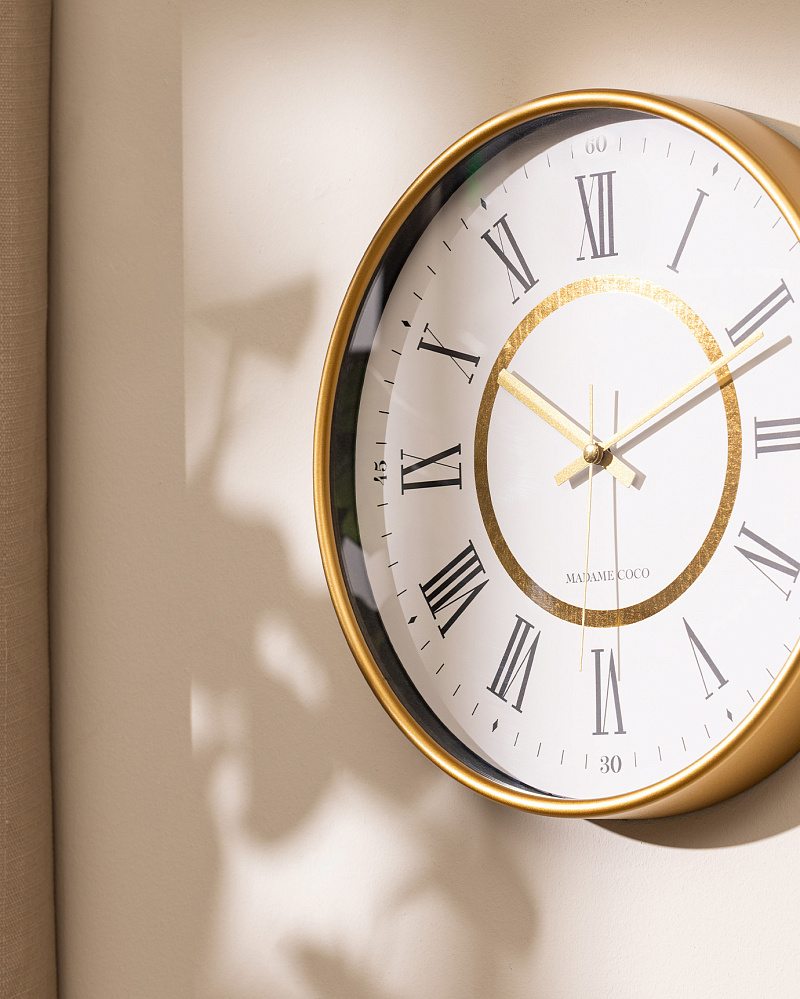 Настенные часы Agathe 30 см, пластик