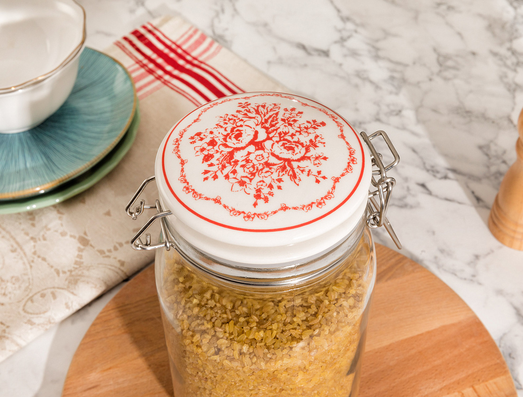 Банка Roesia 11,5x11,5x22,7см - прозрачный