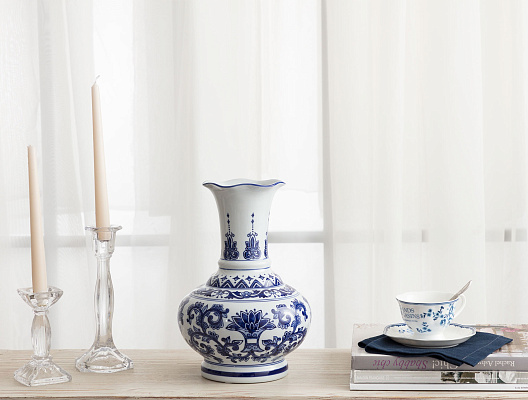 Ваза Marsilya Blanc 20x20x30 см