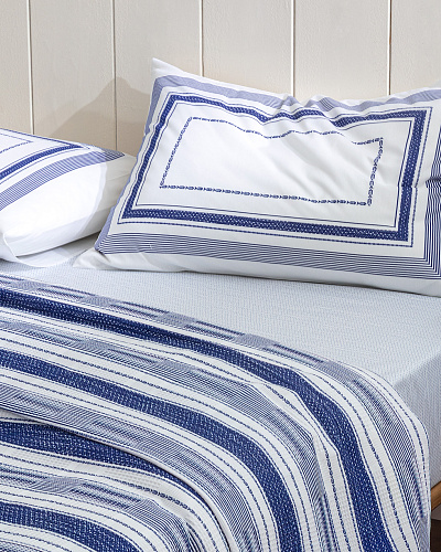 Комплект постельного белья полутораспальный Vermont с вафельным покрывалом 160x240 см, хлопок