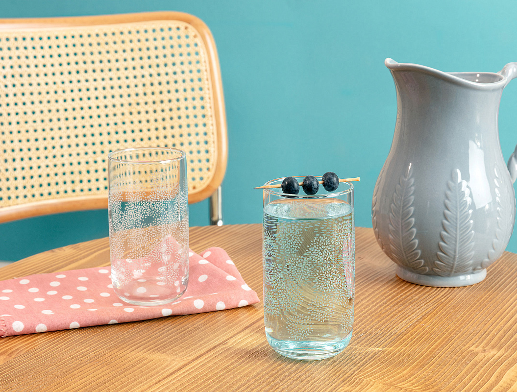 Набор стеклянных стаканов Musette-White из 4 шт., 365мл.