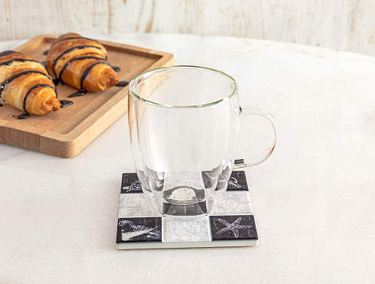 Двойная стеклянная чашка 270мл