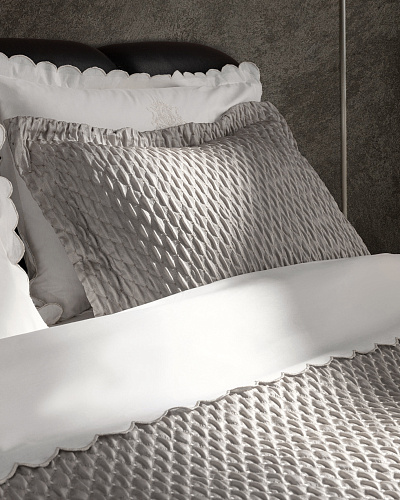 Подарочный комплект постельного белья евро Ludesse 260x280 см с одеялом и покрывалом, хлопок