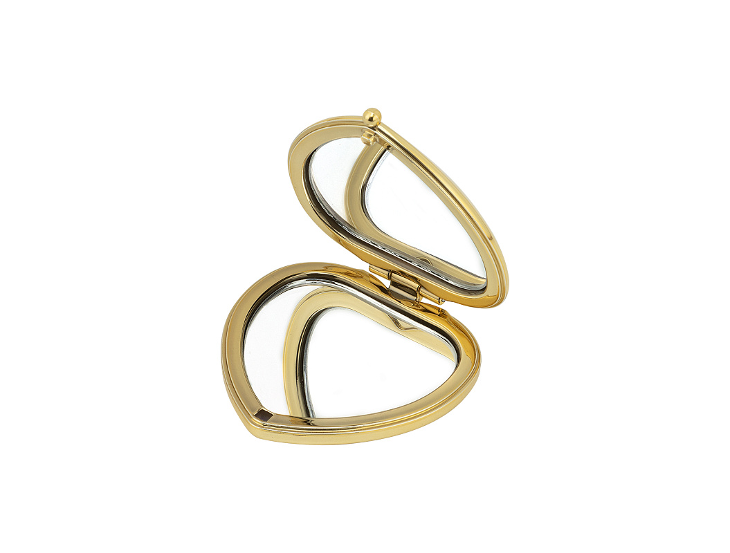 Мини-зеркало Amelie 6,1x5,8x1,6 см. - золотистое