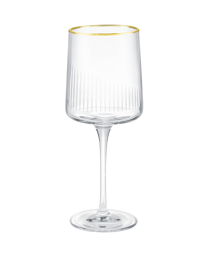 Набор бокалов для вина Musette Serenity Gold из 4 шт., 320мл