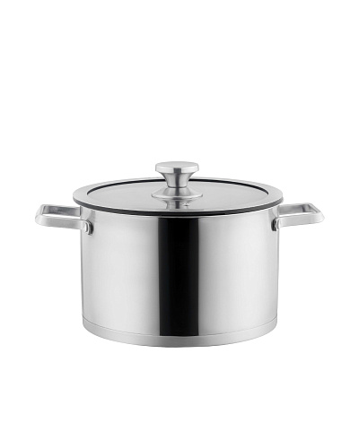 Кастрюля Raye с крышкой 22x13,5 см. - нержавеющая сталь