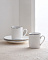 Изображение товара Набор кофейных чашек Coralie на 6 персон 90 мл. - бело-серебристый