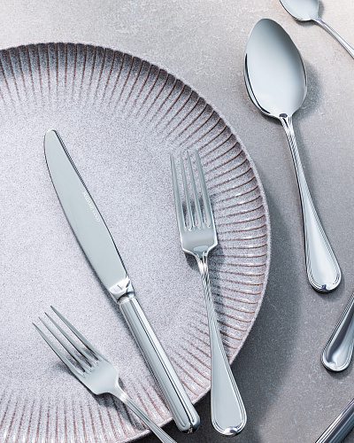 Набор столовых приборов Syrena из 84 шт. - серебристый