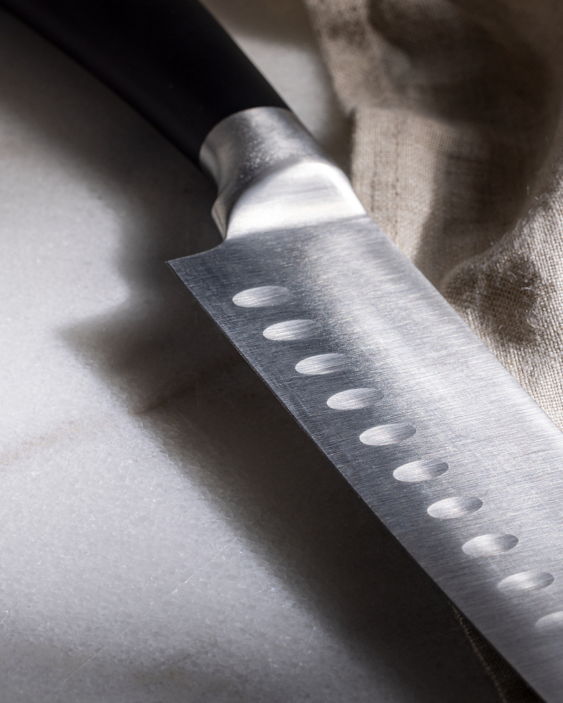 Нож Orva Santoku 31 см. - нержавеющая сталь
