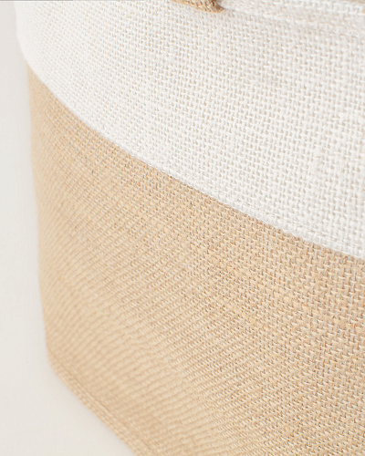 Корзина для белья Eva 33x33x30 см. - бежевая