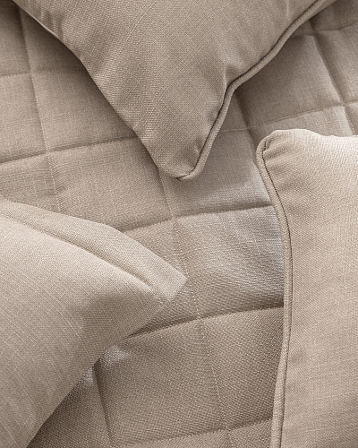 Комплект дорожка на кровать 90x240 см + 4 навочки Sillage Luxury Collection, - экрю