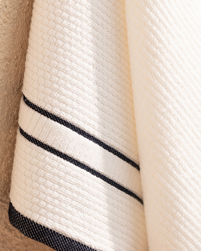 Полотенце для лица Bettine 50x90 см. - белое / синее