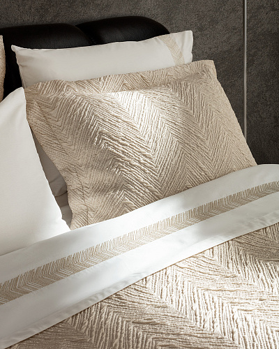 Подарочный комплект постельного белья евро Charente с одеялом и покрывалом 260x280 см, хлопок