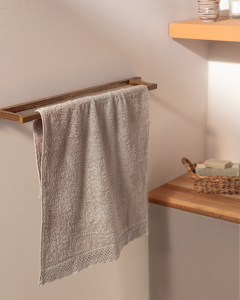 Полотенце для лица Angelique 50x70 см. - темно-бежевое