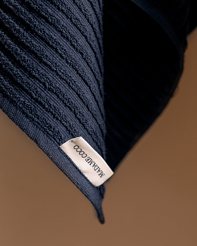 Банное полотенце Carla 80x150 см. - темно-синее