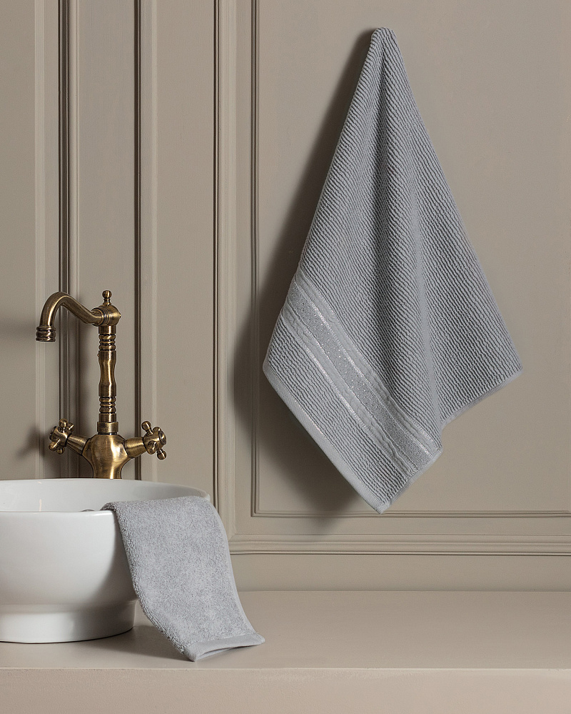 Полотенце для лица Alice Luxury Collection 50x80 см. - серое
